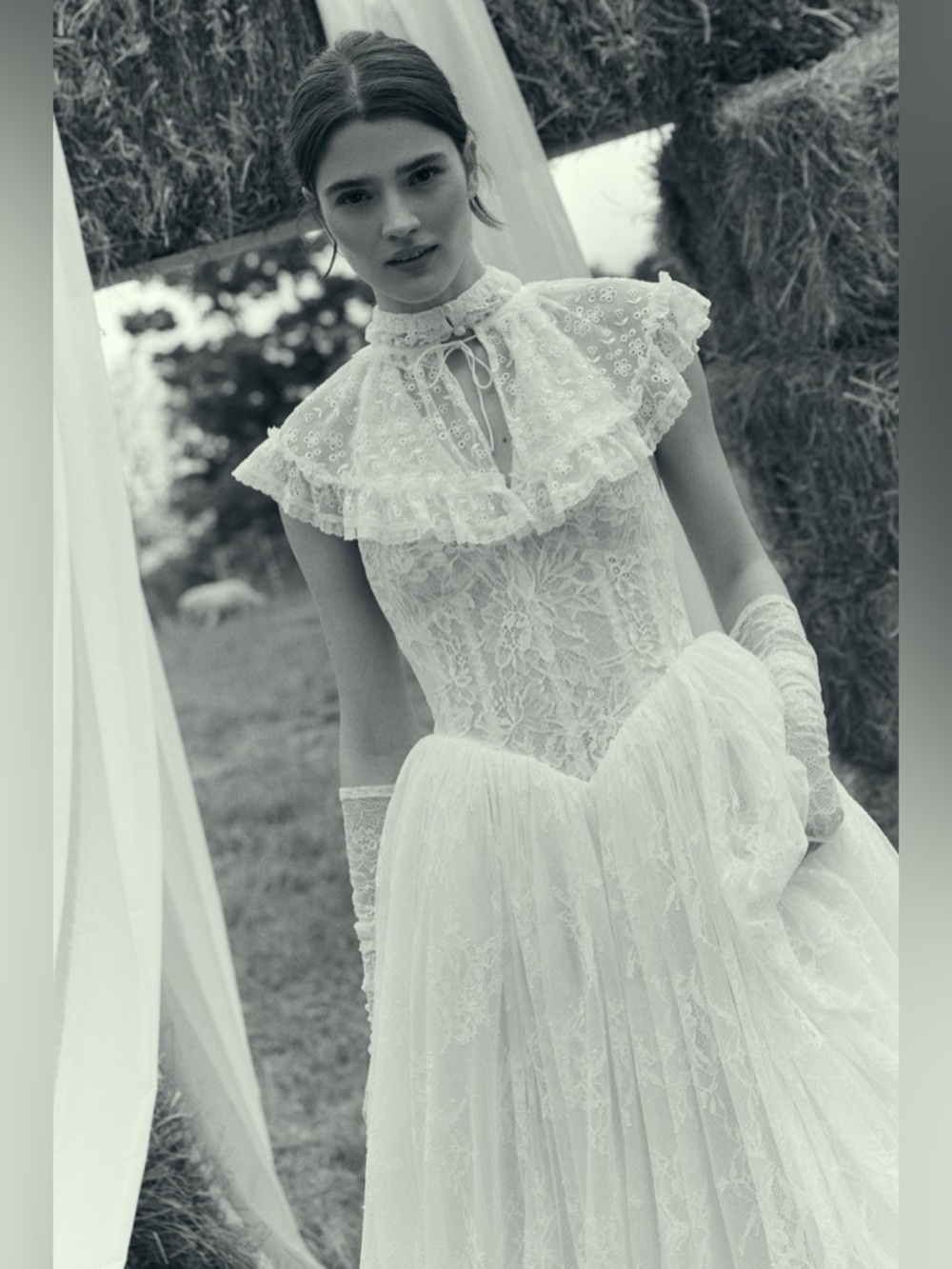 For Love and Lemons Layer Cake Chiffon Collar - Picture 5 of 6